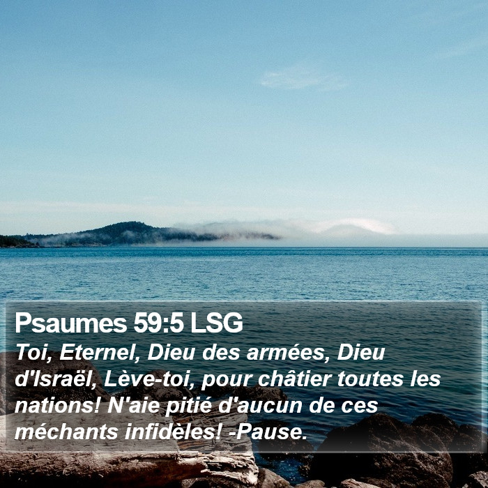 Psaumes 59:5 LSG Bible Study
