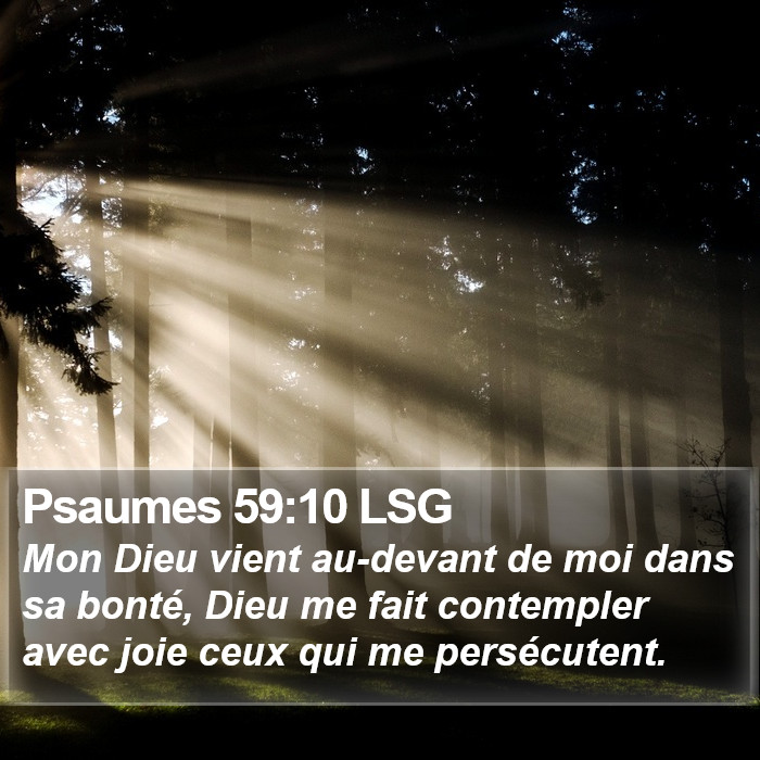 Psaumes 59:10 LSG Bible Study