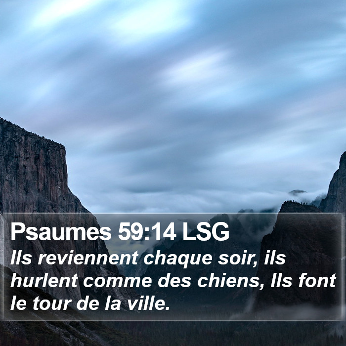 Psaumes 59:14 LSG Bible Study