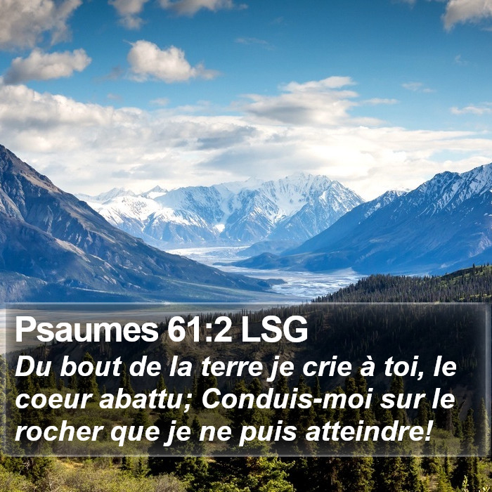 Psaumes 61:2 LSG Bible Study