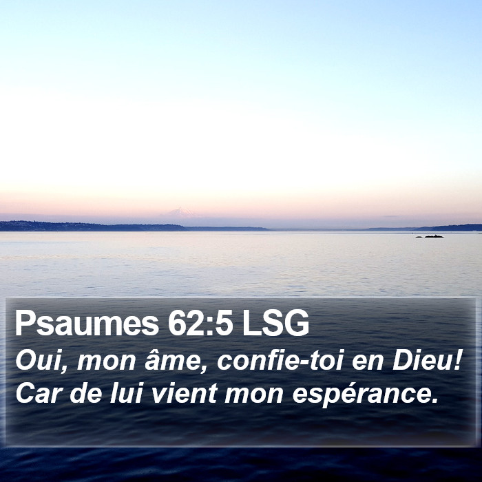 Psaumes 62:5 LSG Bible Study