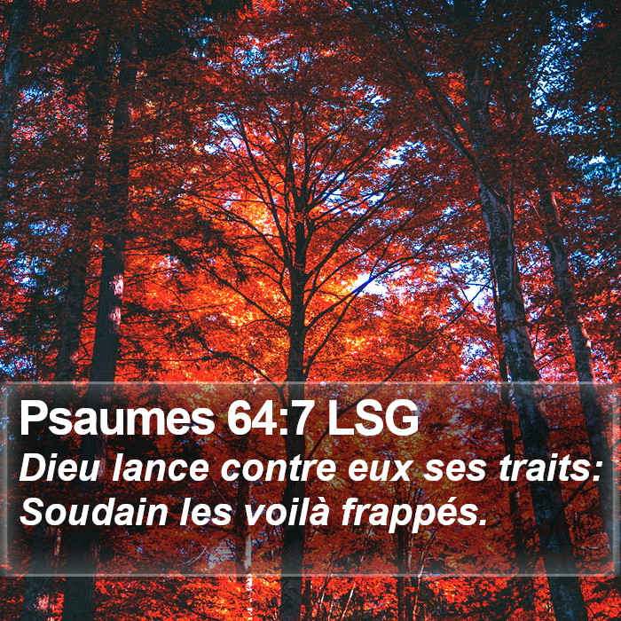 Psaumes 64:7 LSG Bible Study