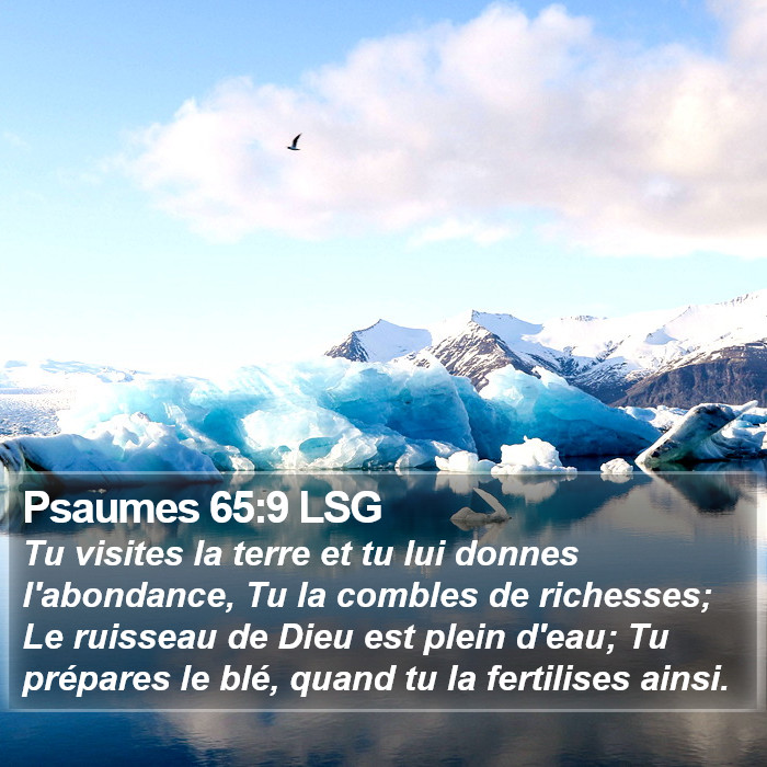 Psaumes 65:9 LSG Bible Study