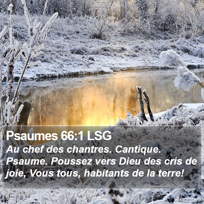 Psaumes 66:1 LSG Bible Study