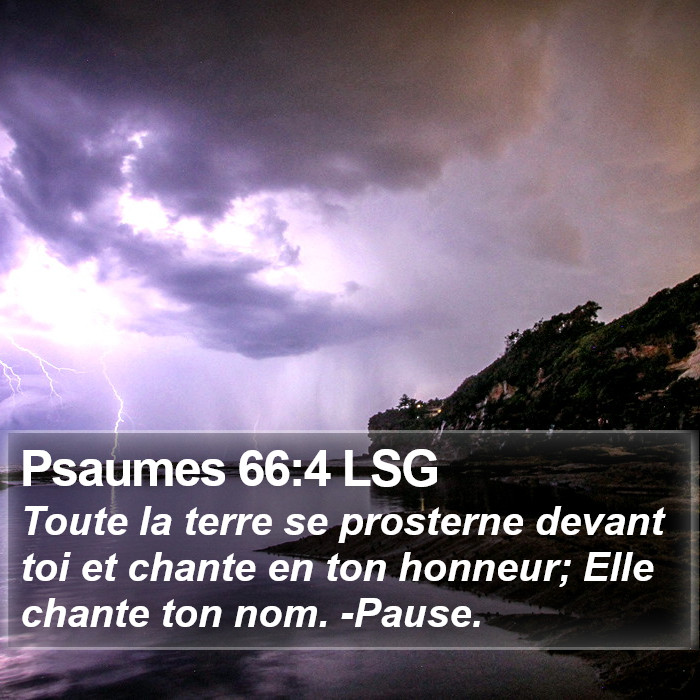 Psaumes 66:4 LSG Bible Study