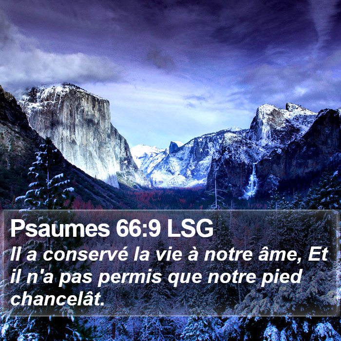 Psaumes 66:9 LSG Bible Study