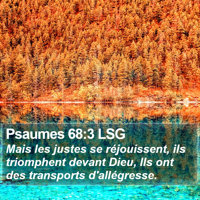 Psaumes 68:3 LSG Bible Study