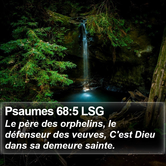 Psaumes 68:5 LSG Bible Study