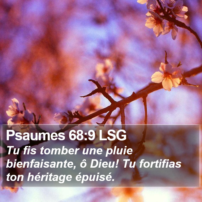 Psaumes 68:9 LSG Bible Study