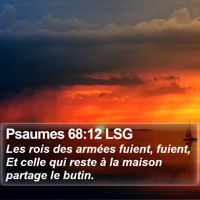 Psaumes 68:12 LSG Bible Study