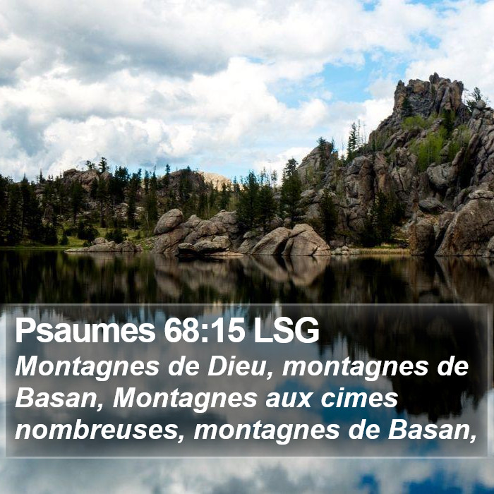 Psaumes 68:15 LSG Bible Study