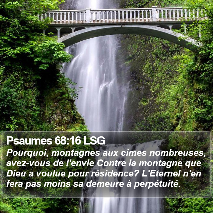 Psaumes 68:16 LSG Bible Study