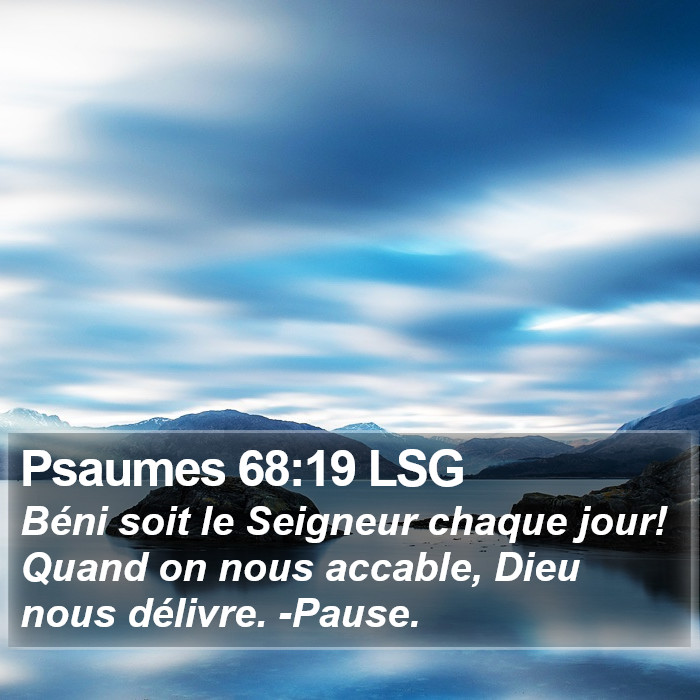 Psaumes 68:19 LSG Bible Study