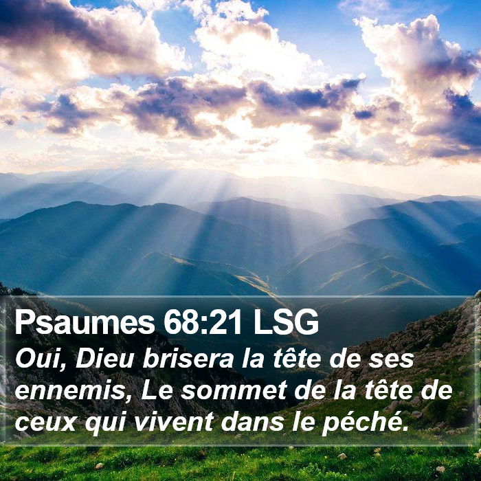 Psaumes 68:21 LSG Bible Study