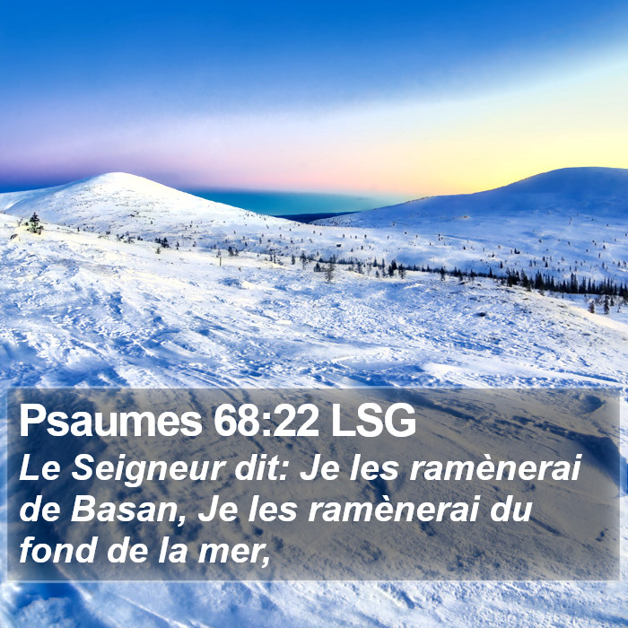 Psaumes 68:22 LSG Bible Study