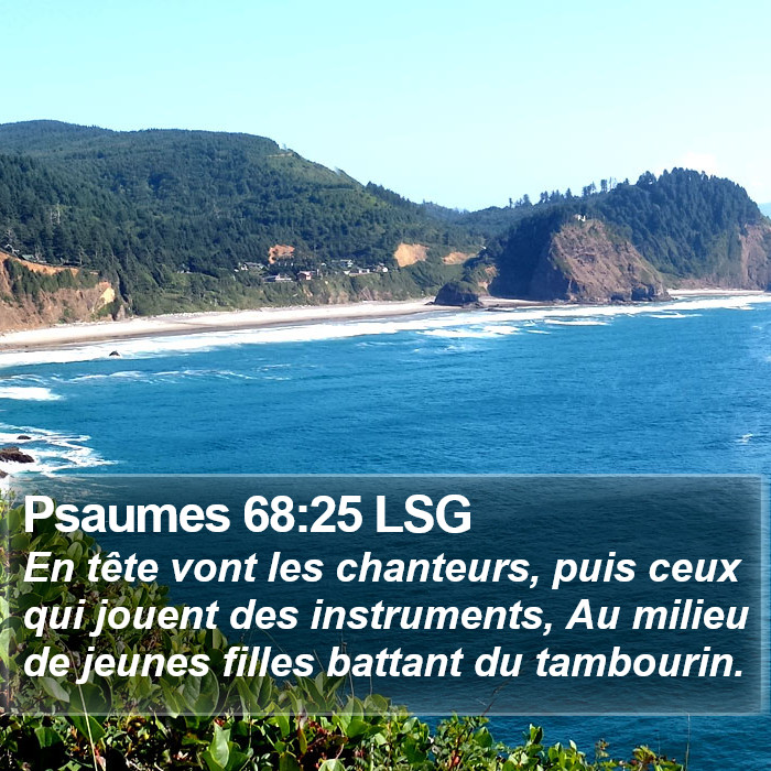 Psaumes 68:25 LSG Bible Study
