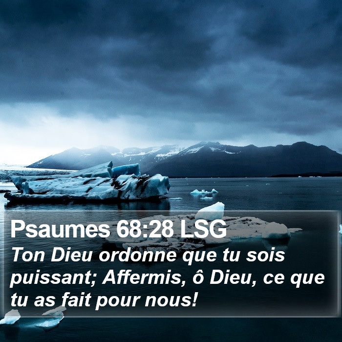 Psaumes 68:28 LSG Bible Study
