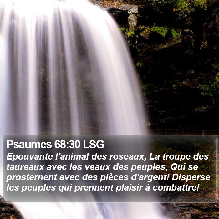 Psaumes 68:30 LSG Bible Study