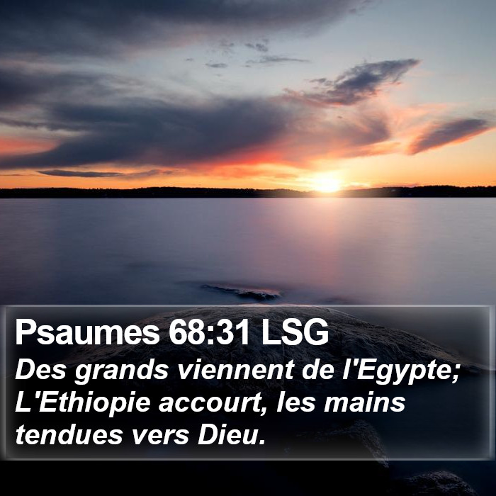 Psaumes 68:31 LSG Bible Study