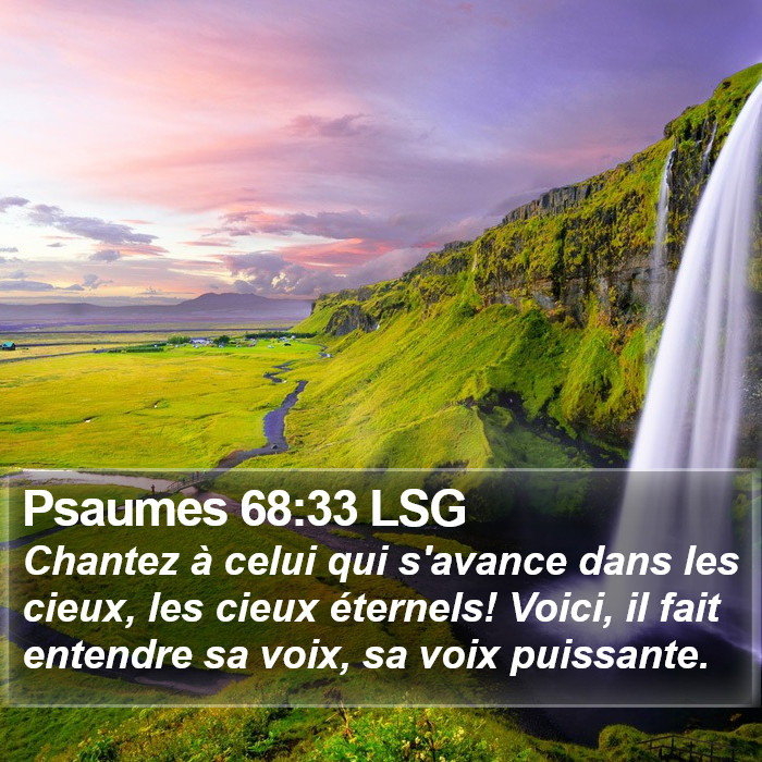 Psaumes 68:33 LSG Bible Study