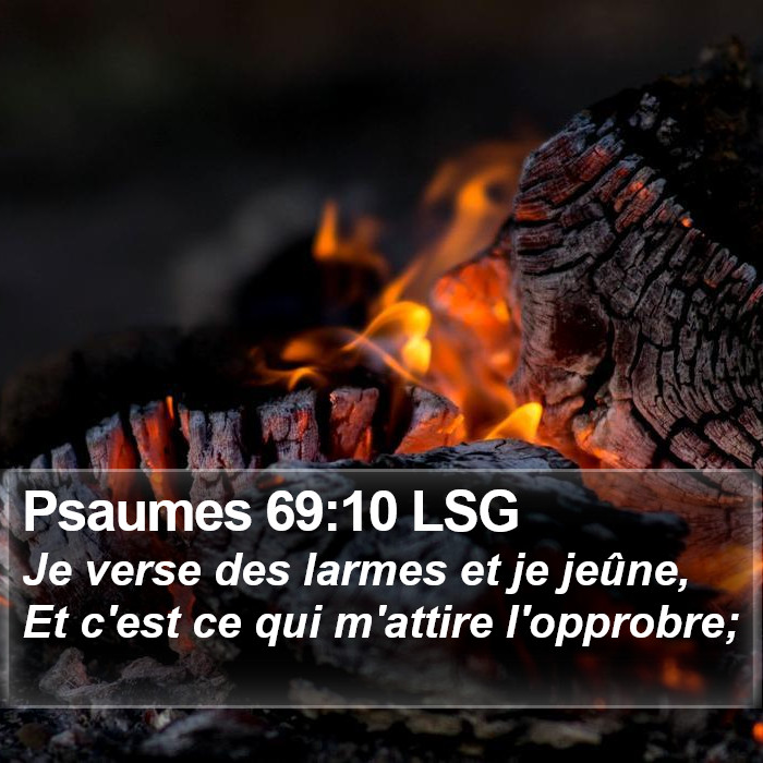 Psaumes 69:10 LSG Bible Study