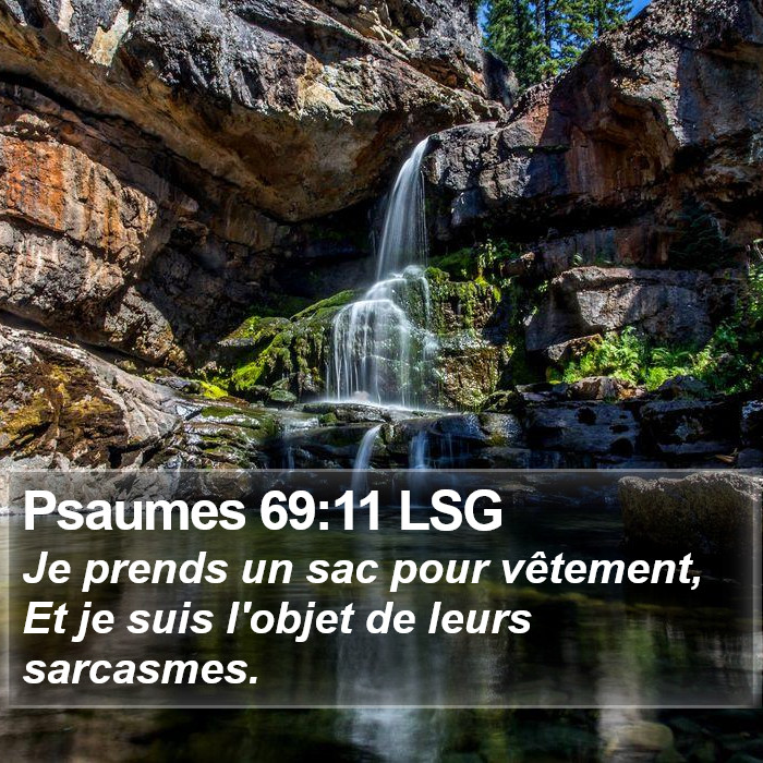 Psaumes 69:11 LSG Bible Study