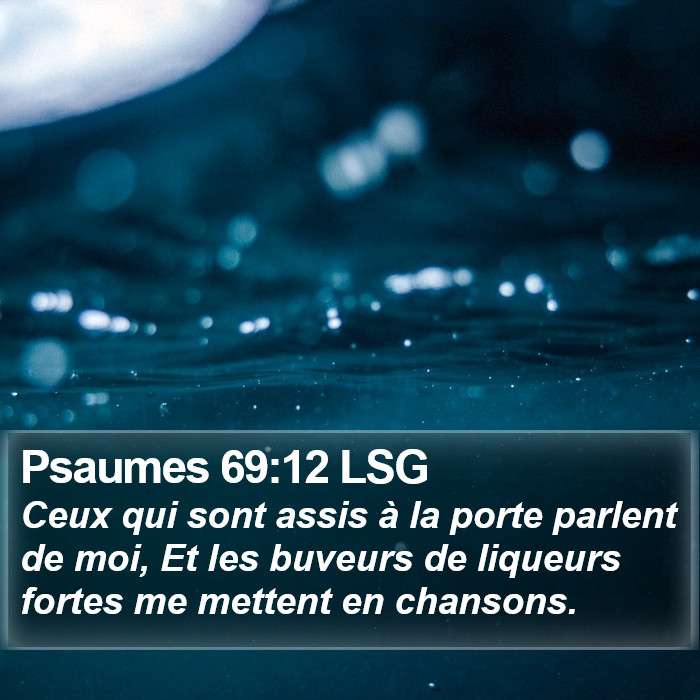 Psaumes 69:12 LSG Bible Study