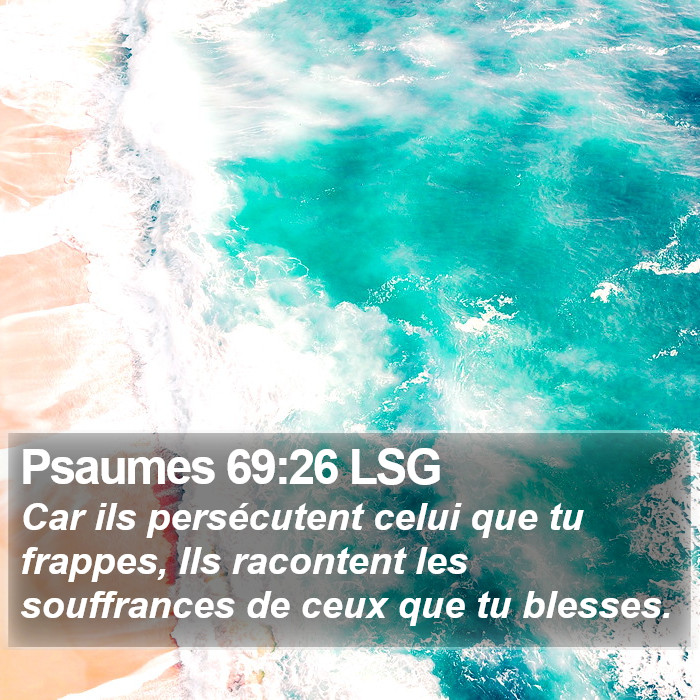 Psaumes 69:26 LSG Bible Study