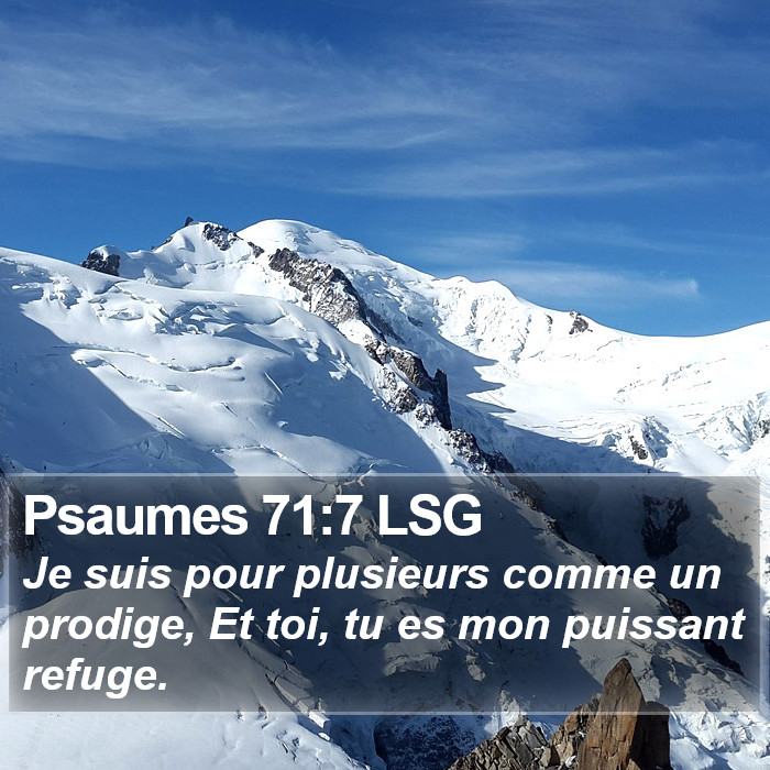 Psaumes 71:7 LSG Bible Study