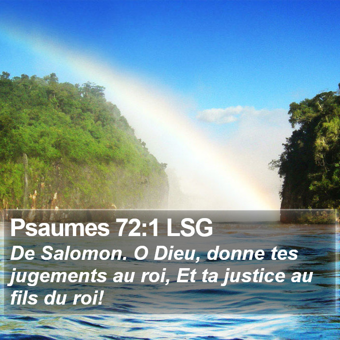 Psaumes 72:1 LSG Bible Study