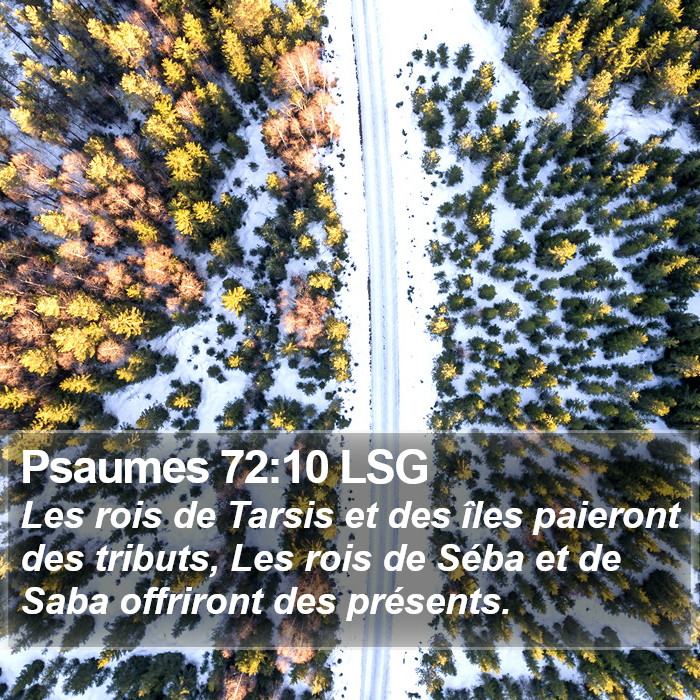 Psaumes 72:10 LSG Bible Study