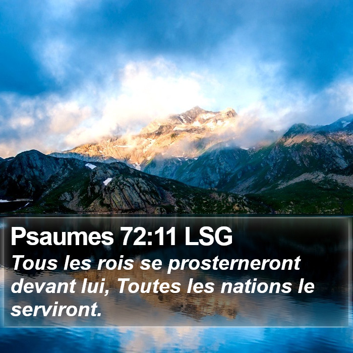 Psaumes 72:11 LSG Bible Study