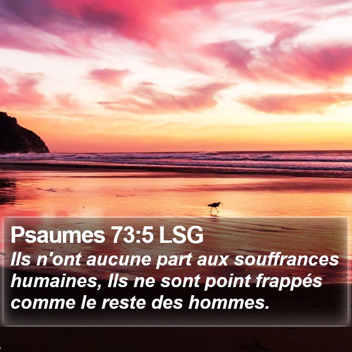 Psaumes 73:5 LSG Bible Study