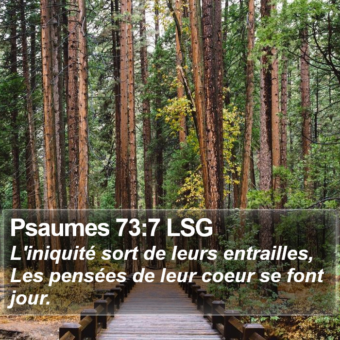 Psaumes 73:7 LSG Bible Study
