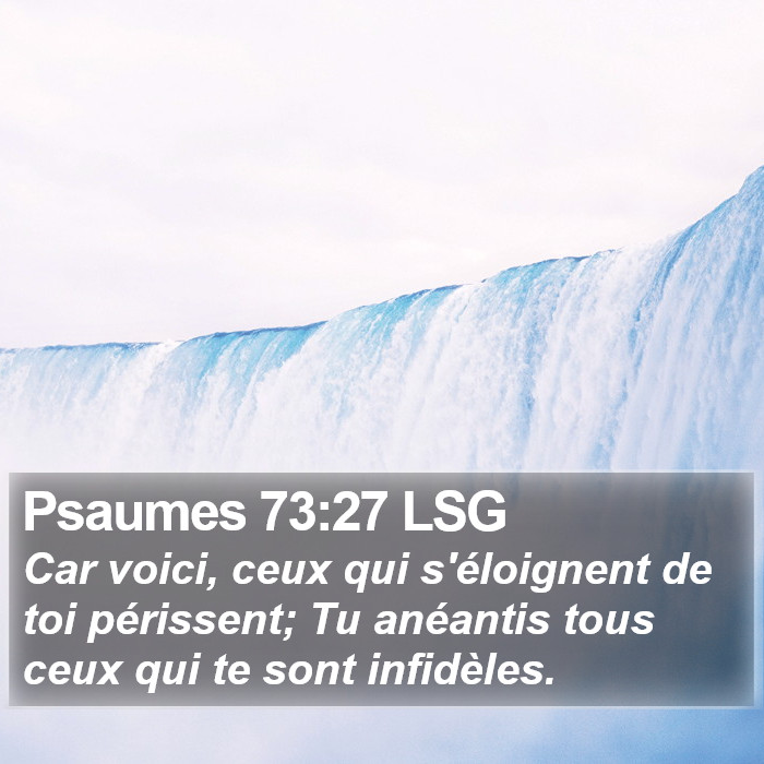 Psaumes 73:27 LSG Bible Study