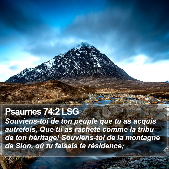 Psaumes 74:2 LSG Bible Study