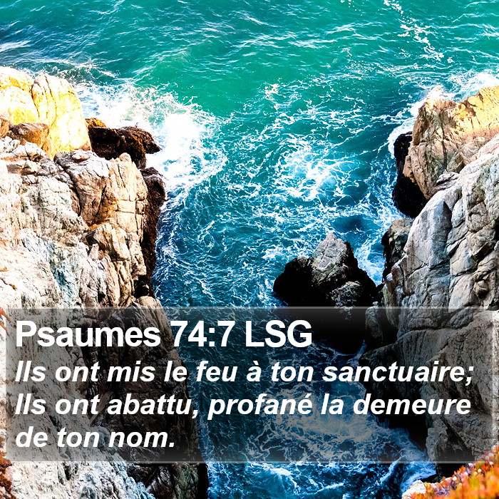 Psaumes 74:7 LSG Bible Study