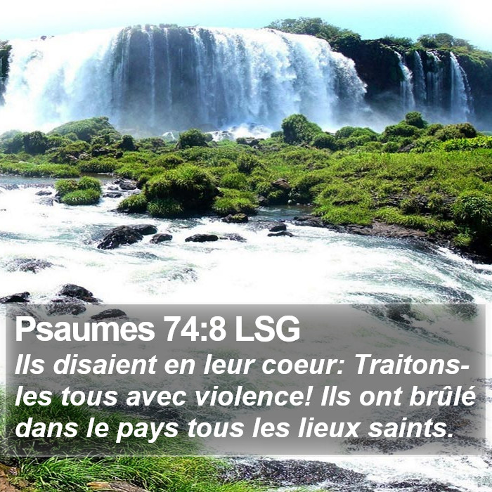 Psaumes 74:8 LSG Bible Study