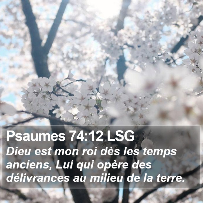 Psaumes 74:12 LSG Bible Study