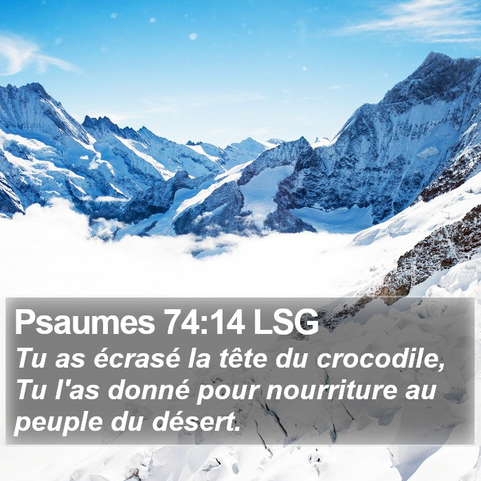 Psaumes 74:14 LSG Bible Study