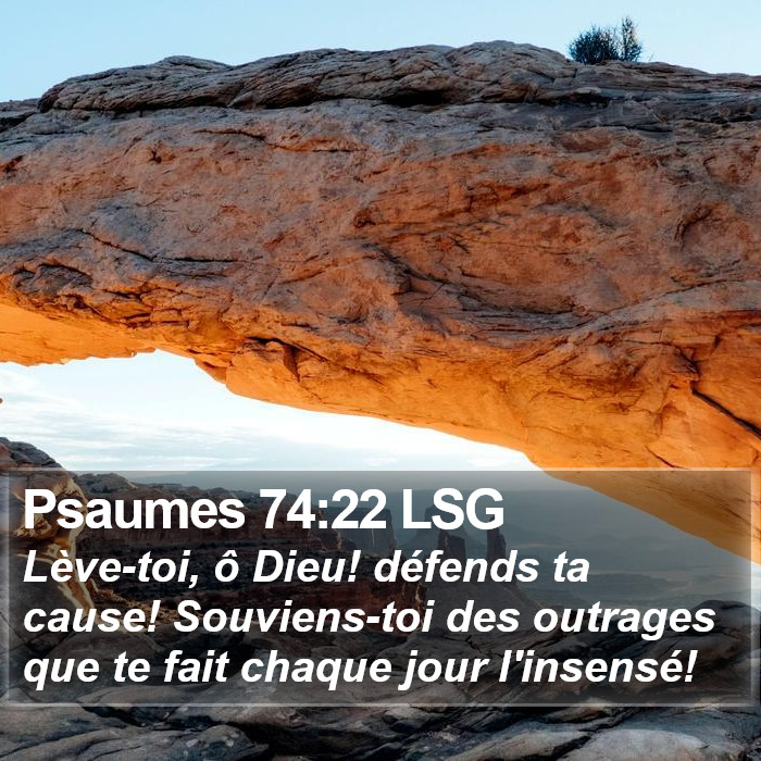 Psaumes 74:22 LSG Bible Study