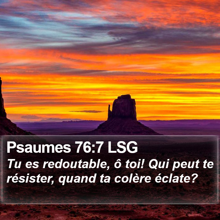 Psaumes 76:7 LSG Bible Study