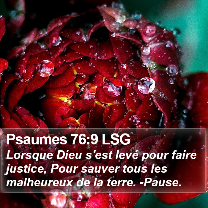 Psaumes 76:9 LSG Bible Study