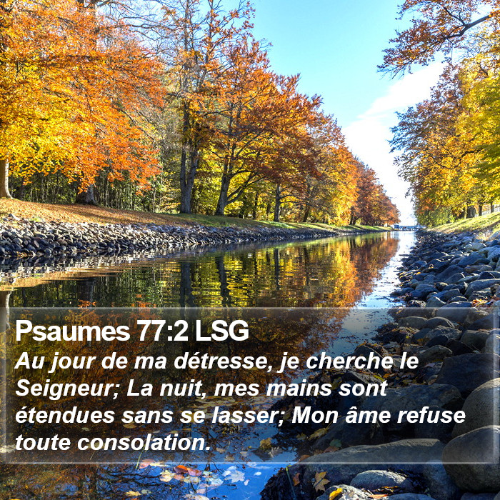 Psaumes 77:2 LSG Bible Study