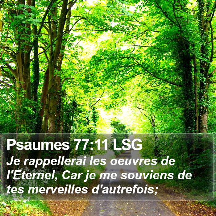 Psaumes 77:11 LSG Bible Study
