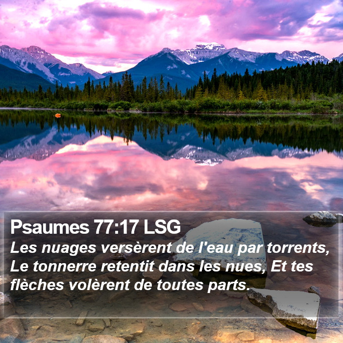 Psaumes 77:17 LSG Bible Study