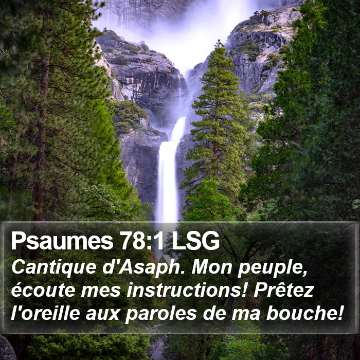 Psaumes 78:1 LSG Bible Study