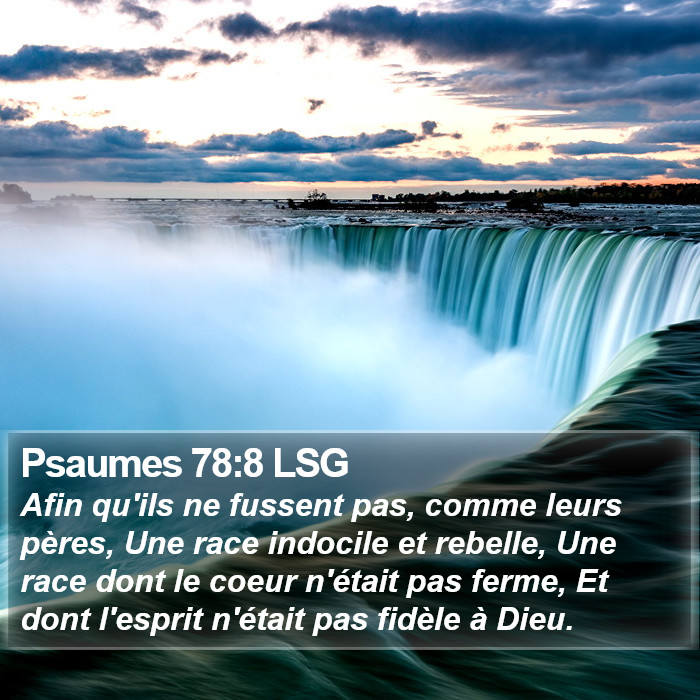 Psaumes 78:8 LSG Bible Study