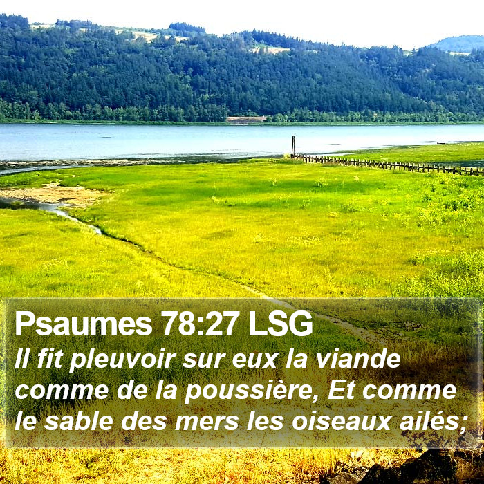 Psaumes 78:27 LSG Bible Study