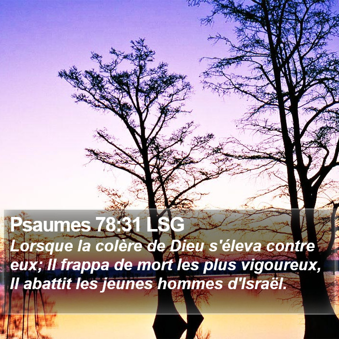 Psaumes 78:31 LSG Bible Study